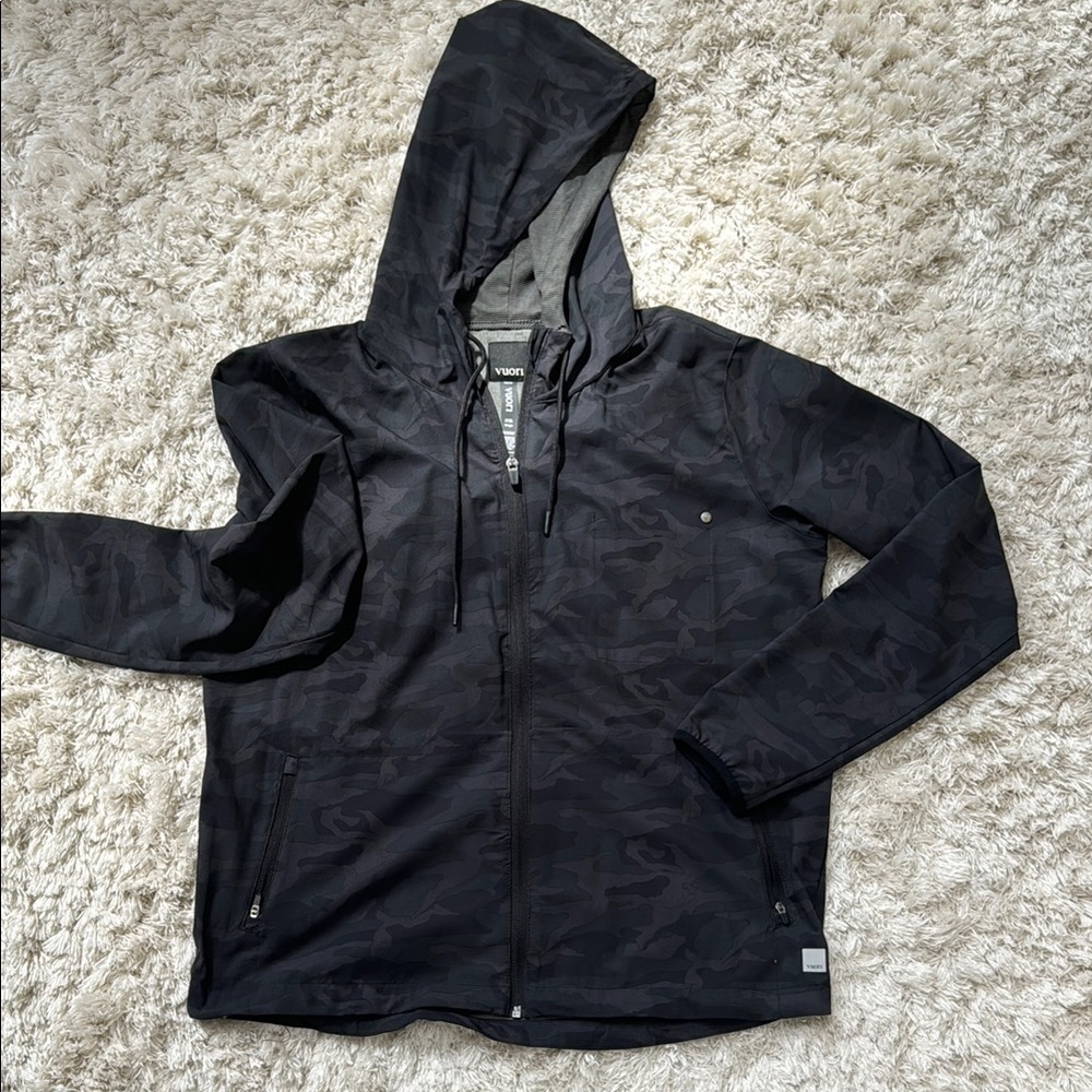 New Vuori Black Hooded Jacket for women size large